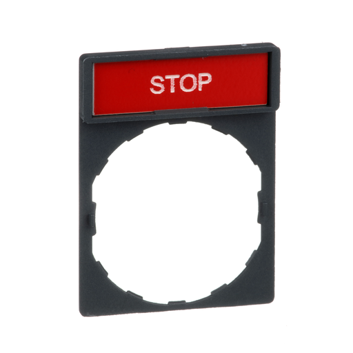 ZBY2304 - LEGEND PLATE FOR PUSHBUTTON SWITCH. Sold in units of 1