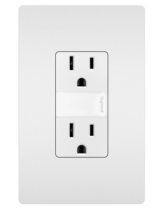 NTL885TRW - N LITE+2 15A TR OUTLETS+LOUVER, WH. Sold in units of 1