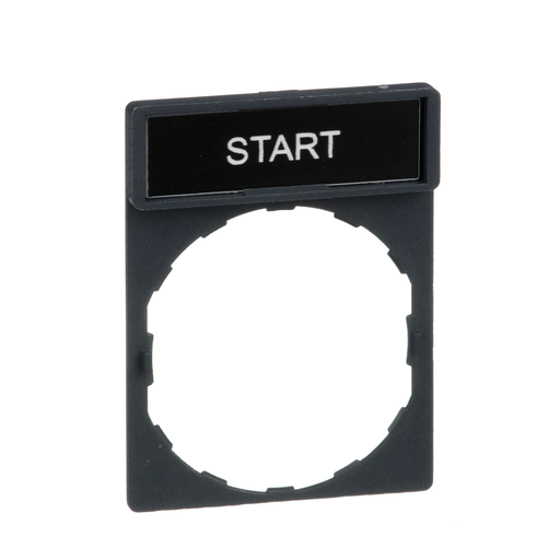 ZBY2303 - LEGEND PLATE FOR PUSHBUTTON SWITCH. Sold in units of 1