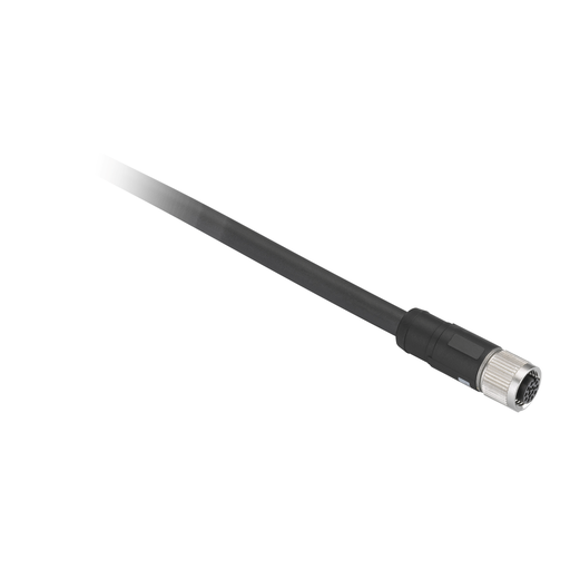 XZCP29P11L10 - 1ROLONG PVC FEM M12 10M. Sold in units of 1
