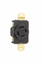 L1520R - TURNLOK 20A 3Ø 250V 3P 4-WIRE SGL RECPT BLACK. Sold in units of 1