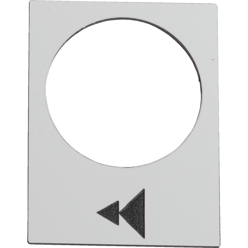 ZB2BY4903 - LEGEND PLATE FOR PENDANT CONTROL STATION. Sold in units of 1