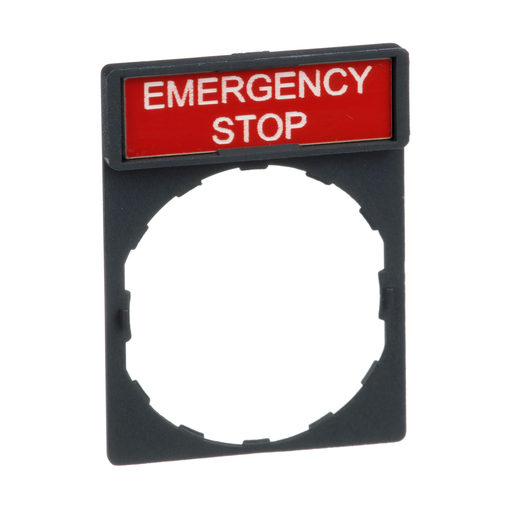 ZBY2330 - LEGEND PLATE FOR PUSHBUTTON SWITCH. Sold in units of 1