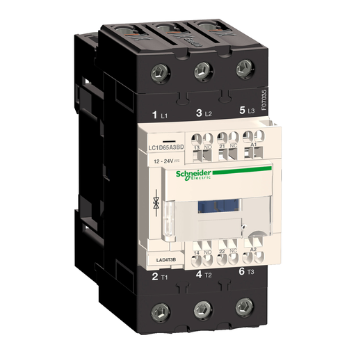 LC1D65A3BD - 3P EVERLINK  65A SPRING 24V DC. Sold in units of 1