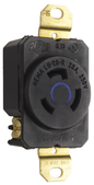 L620R - TURNLOK 20A 250V 2P 3-WIRE SGL RECPT BLACK. Sold in units of 1