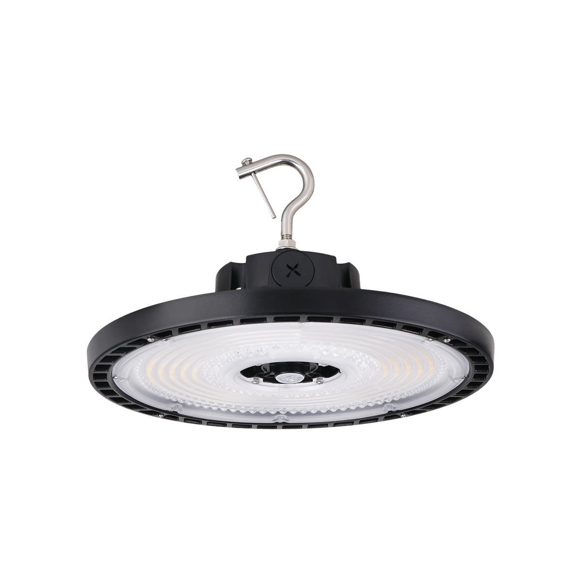 BAYE4-PS240-OS-8FCCT-HDIM - BAYE4 ROUND HIGH BAY, POWERSET 240/200/150, OPTICSET 60/90, 80+CRI, COLORSET 35/40/50K, 120-347V 0-10 DIMMING. Sold in units of 1