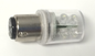 RL5-CL1-24 - WHITE LED BA15D BULB, 24V AC/DC. Sold in units of 1