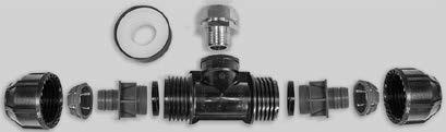 KIT-OSR-MABF-PH-34-ID - QUICK CONNECT PLUMBING KIT FOR 3/4” ID POLYETHYLENE PIPES FOR MA-BF CABLE. Sold in units of 1