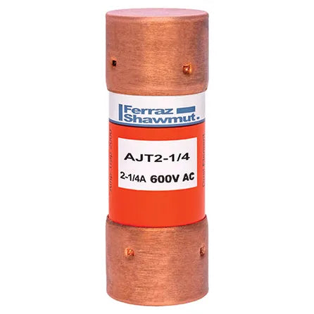 AJT2-1/4 - 600V 2-1/4A CLASS J TD FUSE. Sold in units of 1