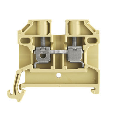 0380460000 - SAK 2.5/35,PA,BG TERMINAL BLOCK CONNECTOR 2 POSITION FEED THROUGH BEIGE 12-22 AWG. Sold in units of 1