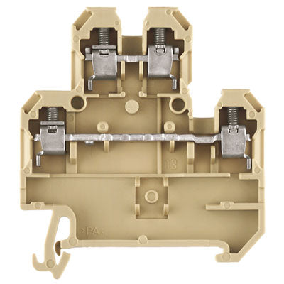 0590160000 - DK 4Q/35,PA,BG, TERMINAL BLOCK CONNECTOR 4 POSITION FEED THROUGH BEIGE 12-26 AWG. Sold in units of 1