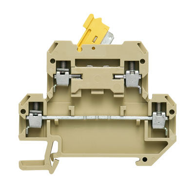 0687460000 - DKT 4/35,PA, TERMINAL BLOCK CONNECTOR 4 POSITION DISCONNECT, FEED THROUGH BEIGE 12-26 AWG. Sold in units of 1