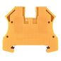 1010200000 - WPE 6,WM, TERMINAL BLOCK CONNECTOR 2 POSITION GROUND, EARTH GREEN, YELLOW 8-22 AWG. Sold in units of 1