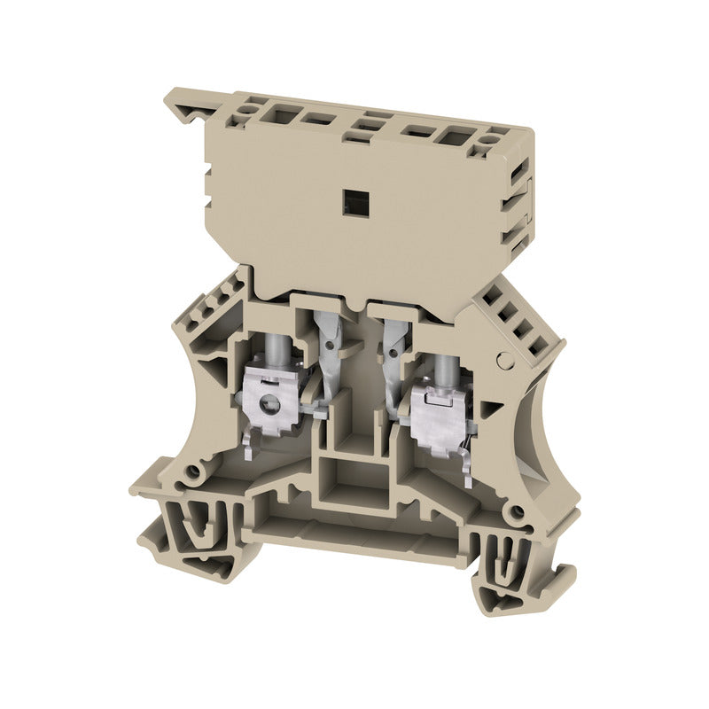 1014000000 - WSI 6/2,1/4 ,NO LED, TERMINAL BLOCK CONNECTOR 2 POSITION DISCONNECT BEIGE 8-20 AWG. Sold in units of 1