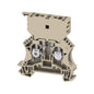 1014000000 - WSI 6/2,1/4 ,NO LED, TERMINAL BLOCK CONNECTOR 2 POSITION DISCONNECT BEIGE 8-20 AWG. Sold in units of 1