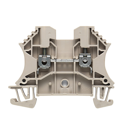 1020000000 - WDU 2.5,WM, TERMINAL BLOCK CONNECTOR 2 POSITION FEED THROUGH BEIGE 12-30 AWG. Sold in units of 1