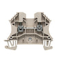 1020000000 - WDU 2.5,WM, TERMINAL BLOCK CONNECTOR 2 POSITION FEED THROUGH BEIGE 12-30 AWG. Sold in units of 1