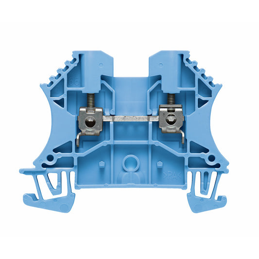 1020080000 - WDU 2.5 BL, TERMINAL BLOCK CONNECTOR 2 POSITION FEED THROUGH BLUE 12-30 AWG. Sold in units of 1