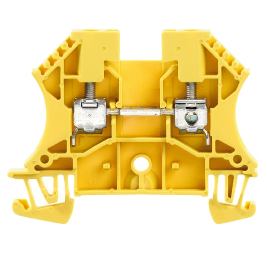 1020120000 - WDU 4,WM, TERMINAL BLOCK CONNECTOR 2 POSITION FEED THROUGH YELLOW 10-26 AWG. Sold in units of 1