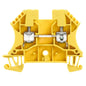 1020120000 - WDU 4,WM, TERMINAL BLOCK CONNECTOR 2 POSITION FEED THROUGH YELLOW 10-26 AWG. Sold in units of 1