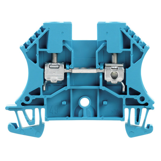 1020180000 - WDU 4,WM, TERMINAL BLOCK CONNECTOR 2 POSITION FEED THROUGH BLUE 10-26 AWG. Sold in units of 1
