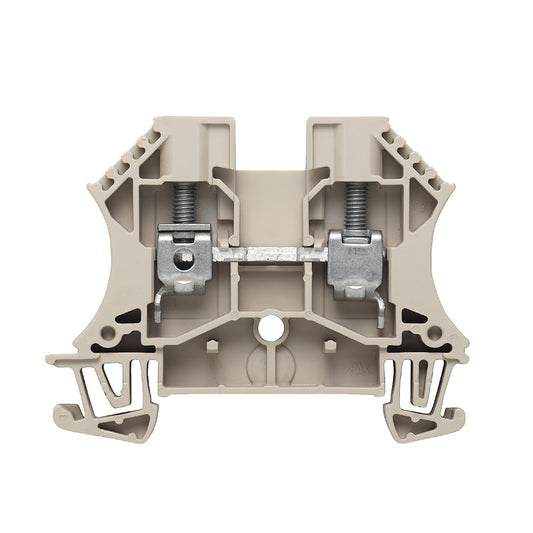 1020200000 - WDU 6,WM, TERMINAL BLOCK CONNECTOR 2 POSITION FEED THROUGH BEIGE 8-26 AWG. Sold in units of 1
