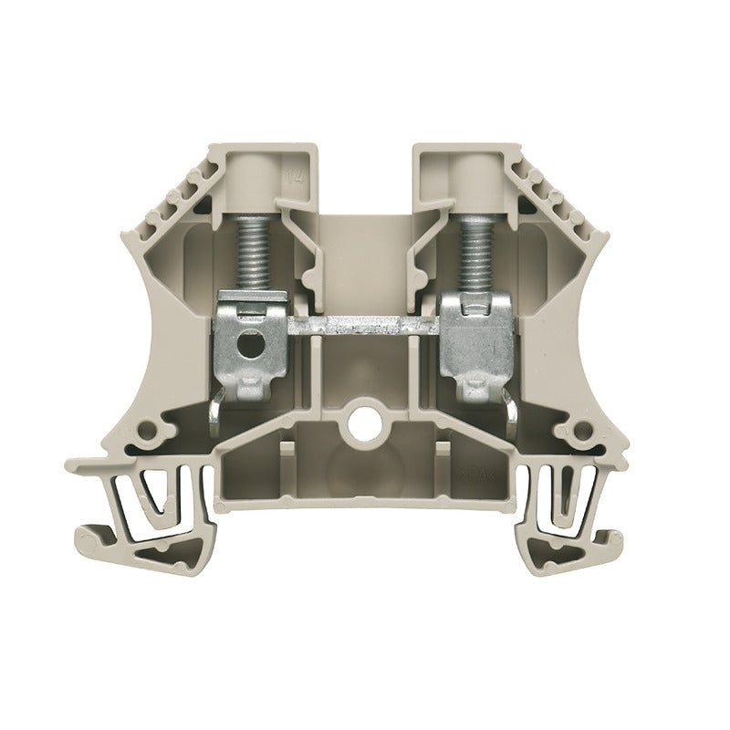 1020300000 - WDU 10,WM, TERMINAL BLOCK CONNECTOR 2 POSITION FEED THROUGH BEIGE 6-16 AWG. Sold in units of 1