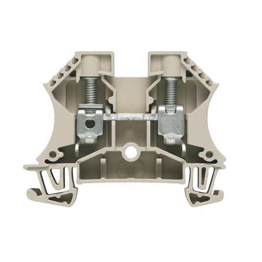 1020300000 - WDU 10,WM, TERMINAL BLOCK CONNECTOR 2 POSITION FEED THROUGH BEIGE 6-16 AWG. Sold in units of 1