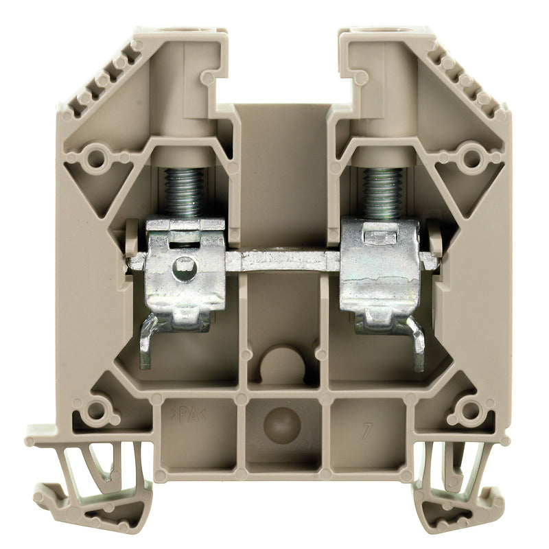 1020400000 - WDU 16,WM, TERMINAL BLOCK CONNECTOR 2 POSITION FEED THROUGH BEIGE 6-14 AWG. Sold in units of 1