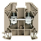 1020400000 - WDU 16,WM, TERMINAL BLOCK CONNECTOR 2 POSITION FEED THROUGH BEIGE 6-14 AWG. Sold in units of 1