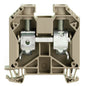 1020500000 - WDU 35,FLAT HEAD,WM, TERMINAL BLOCK CONNECTOR 2 POSITION FEED THROUGH BEIGE 2-12 AWG. Sold in units of 1