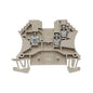 1024700000 - WDU 2.5/1.5/ZR TERMINAL BLOCK CONNECTOR 3 POSITION FEED THROUGH BEIGE 12-30 AWG. Sold in units of 1
