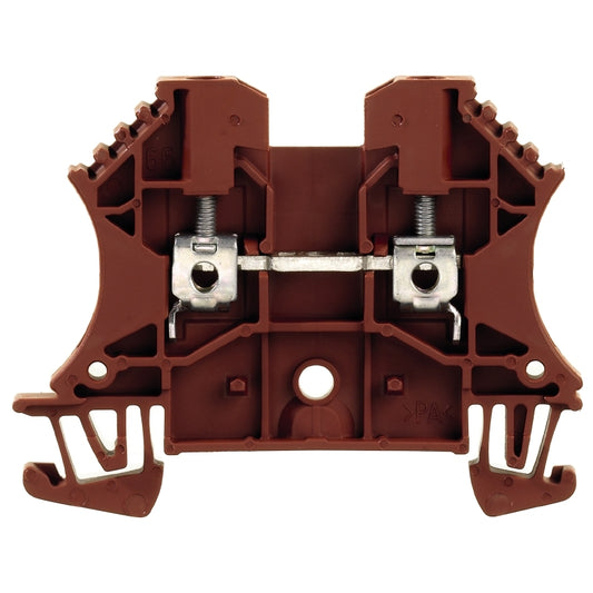 1037710000 - WDU 2.5,WM, TERMINAL BLOCK CONNECTOR 2 POSITION FEED THROUGH BROWN 12-30 AWG. Sold in units of 1