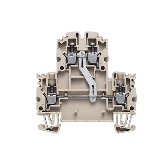 1041610000 - WDK 2.5NV TERMINAL BLOCK CONNECTOR 4 POSITION FEED THROUGH BEIGE 12-30 AWG. Sold in units of 1
