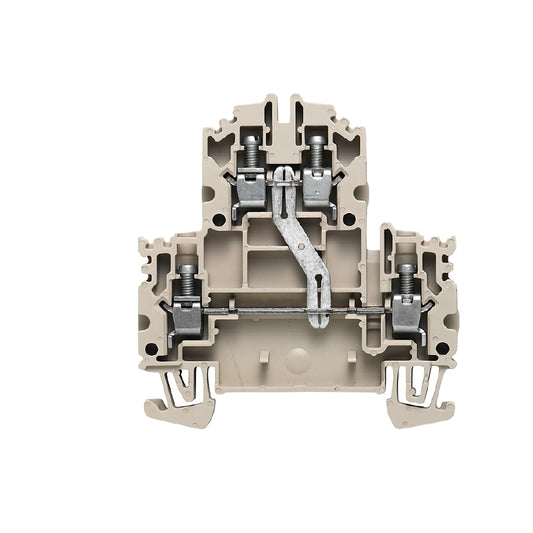 1041910000 - WDK 4NV TERMINAL BLOCK CONNECTOR 4 POSITION FEED THROUGH BEIGE 10-26 AWG. Sold in units of 1