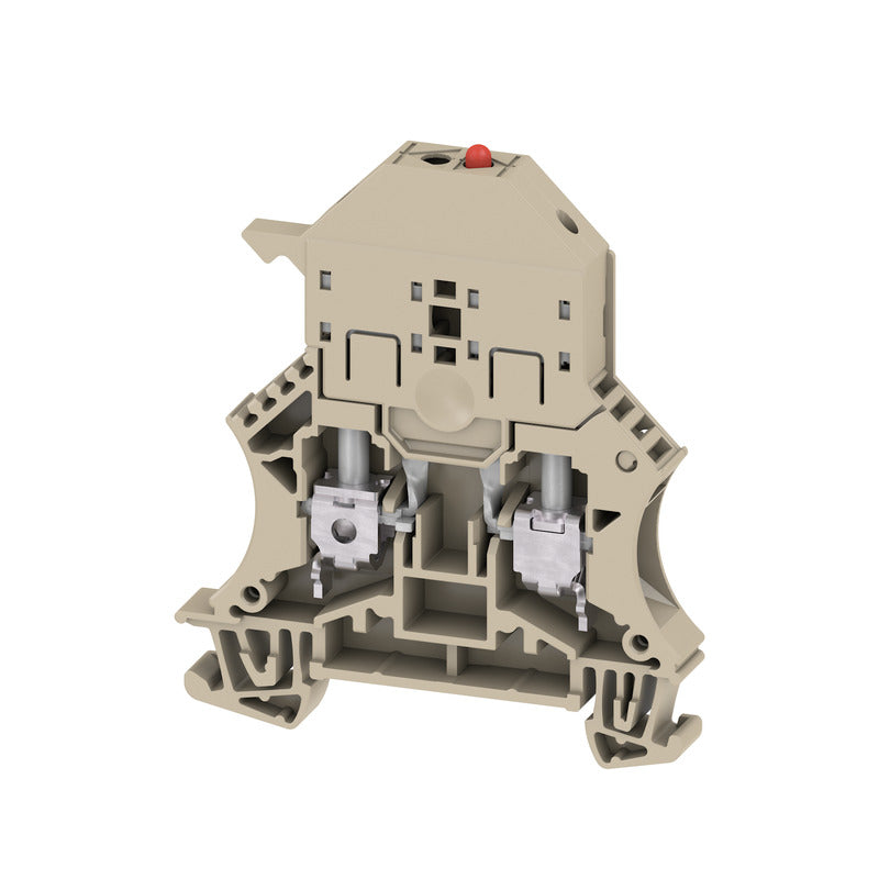 1119850000 - WSI 6/LD 60-150V LLC TERMINAL BLOCK CONNECTOR 2 POSITION DISCONNECT BEIGE 8-22 AWG. Sold in units of 1