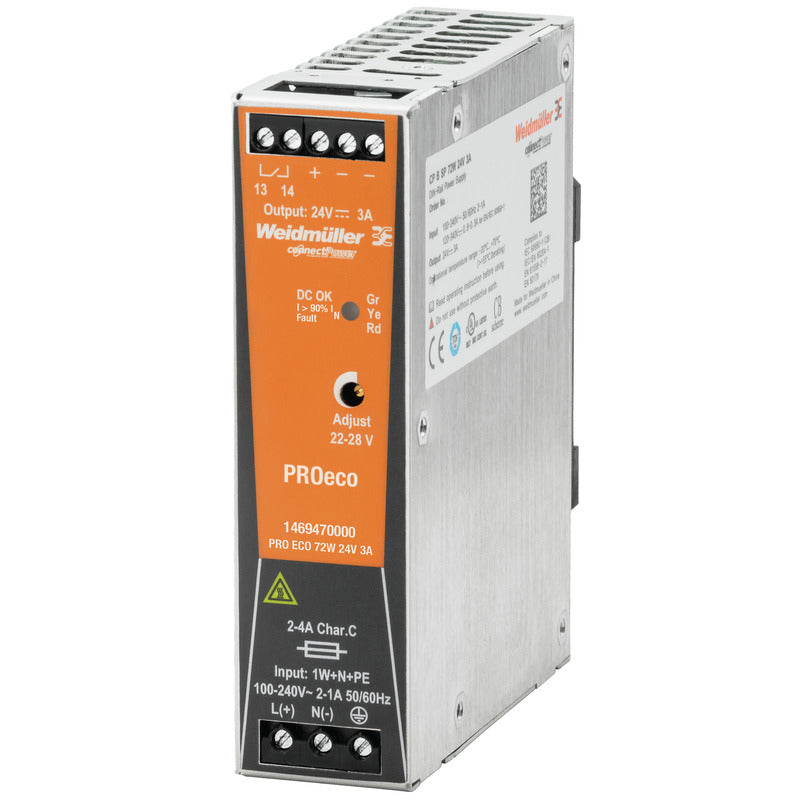1469470000 - PRO ECO 72W 24V 3A. Sold in units of 1