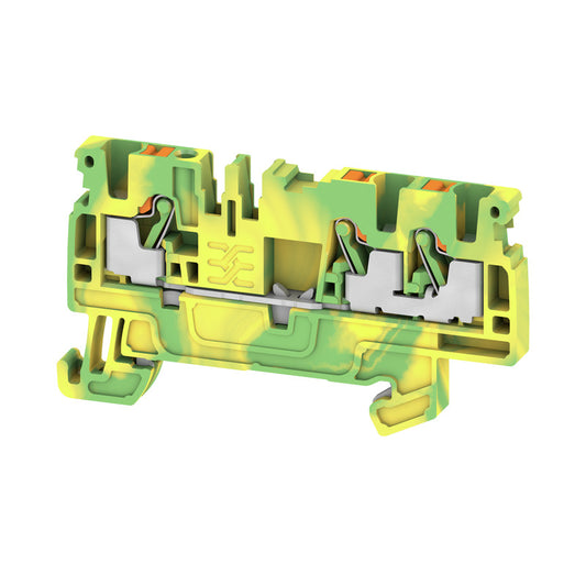 1521670000 - A3C 2.5 PE / TERMINAL BLOCK CONNECTOR 3 POSITION GROUND, EARTH GREEN, YELLOW 12-28 AWG. Sold in units of 1