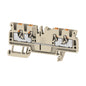 1521690000 - A4C 2.5 ( 2 IN / 2 OUT ) TERMINAL BLOCK CONNECTOR 4 POSITION FEED THROUGH BEIGE 12-28 AWG. Sold in units of 1