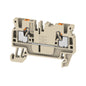 1521850000 - A2C 2.5  ( 1 IN / 1 OUT ) TERMINAL BLOCK CONNECTOR 2 POSITION FEED THROUGH BEIGE 12-28 AWG. Sold in units of 1