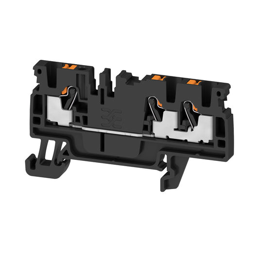 1521920000 - A3C 2.5 TERMINAL BLOCK CONNECTOR 3 POSITION FEED THROUGH BLACK 12-28 AWG. Sold in units of 1