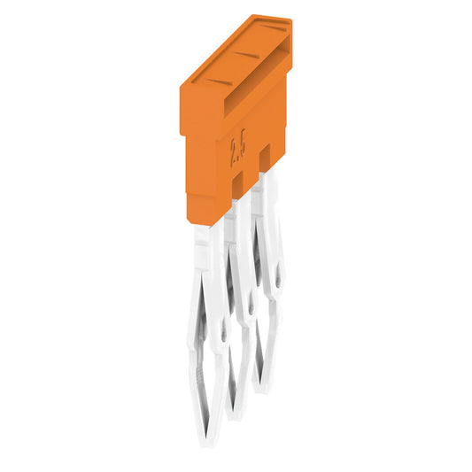 1527570000 - ZQV 2.5N/3 3 POSITION TERMINAL BLOCK, CROSS CONNECTION JUMPER FLAT PINS. Sold in units of 1