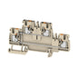 1547650000 - A2T 2.5 VL TERMINAL BLOCK CONNECTOR 4 POSITION FEED THROUGH BEIGE 12-28 AWG. Sold in units of 1