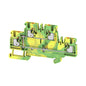 1547680000 - A2T 2.5 PE / TERMINAL BLOCK CONNECTOR 4 POSITION GROUND, EARTH GREEN, YELLOW 12-28 AWG  2,5 MM. Sold in units of 1
