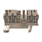 1608510000 - ZDU 2.5 TERMINAL BLOCK CONNECTOR 2 POSITION FEED THROUGH BEIGE 12-30 AWG. Sold in units of 1