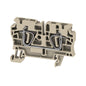 1632050000 - ZDU 4 TERMINAL BLOCK CONNECTOR 2 POSITION FEED THROUGH BEIGE 10-26 AWG. Sold in units of 1