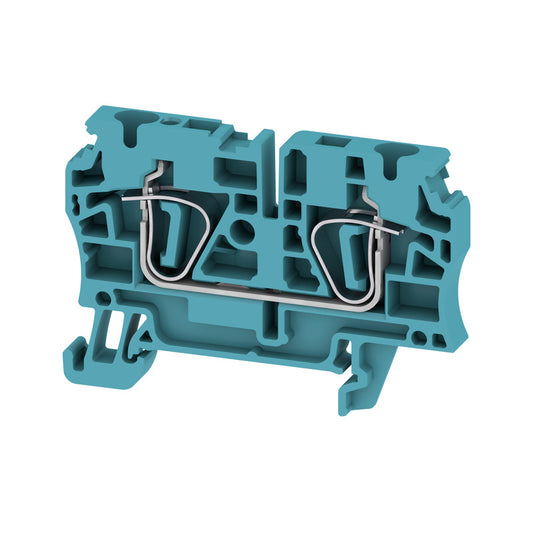 1632060000 - ZDU 4 TERMINAL BLOCK CONNECTOR 2 POSITION FEED THROUGH BLUE 10-26 AWG. Sold in units of 1