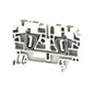 1683640000 - ZDU 4 TERMINAL BLOCK CONNECTOR 2 POSITION FEED THROUGH WHITE 10-26 AWG. Sold in units of 1