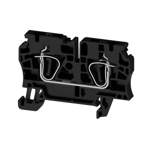 1683650000 - ZDU 4  TERMINAL BLOCK CONNECTOR 2 POSITION FEED THROUGH BLACK 10-26 AWG. Sold in units of 1