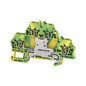 1690000000 - ZDK 2.5/1.5PE TERMINAL BLOCK CONNECTOR 4 POSITION GROUND, EARTH GREEN, YELLOW 12-30 AWG. Sold in units of 1